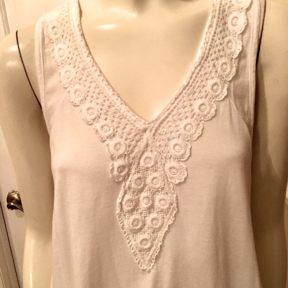 Cotton Innovation White Tank Top Sz Medium - Picture 3 of 5